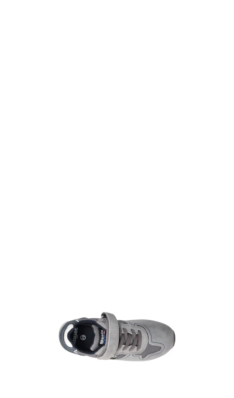 BLAUER Sneaker bimbo grigia/blu in suede - Image 5