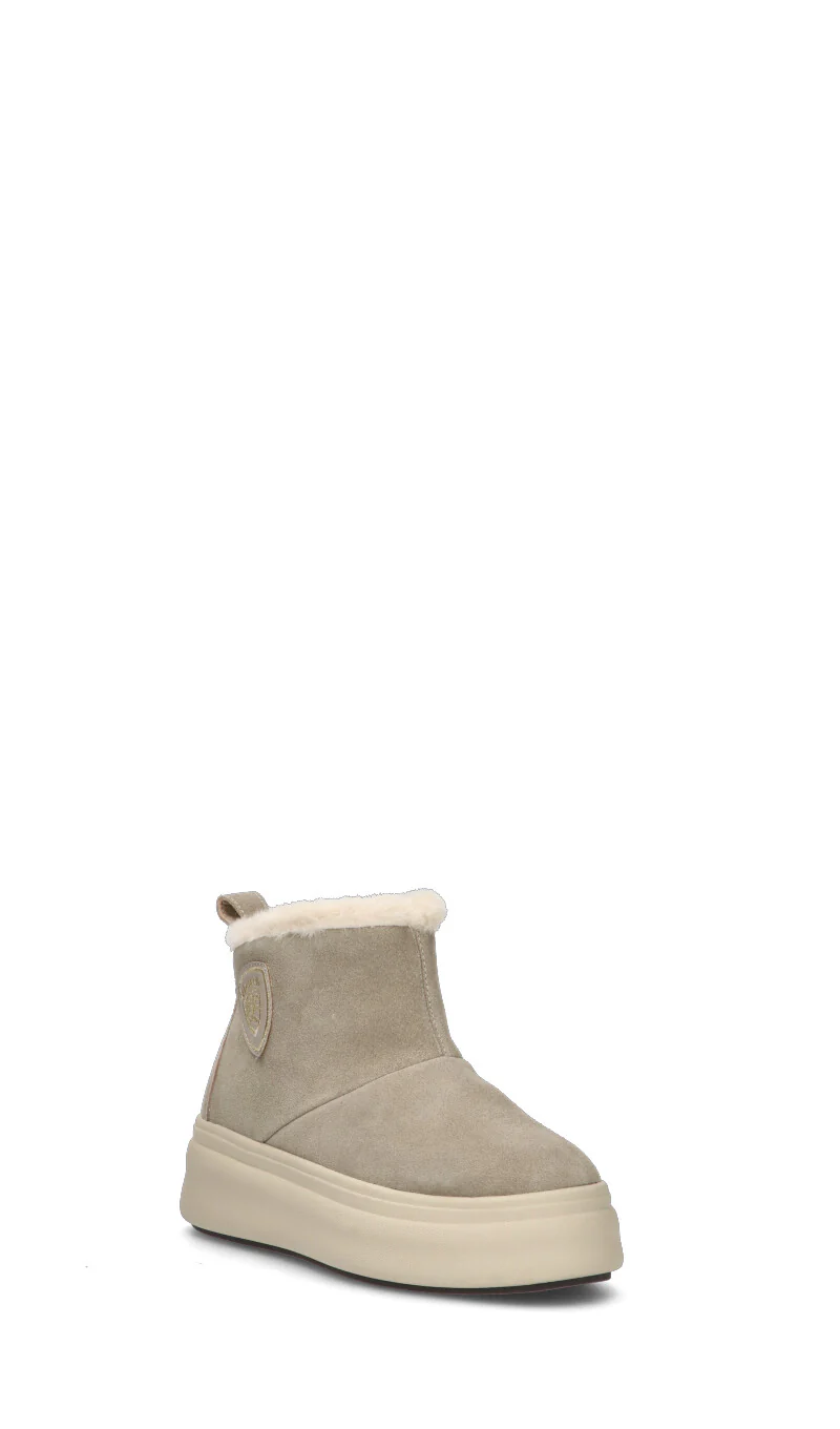 BLAUER Stivaletto pelo donna taupe in suede - Image 2