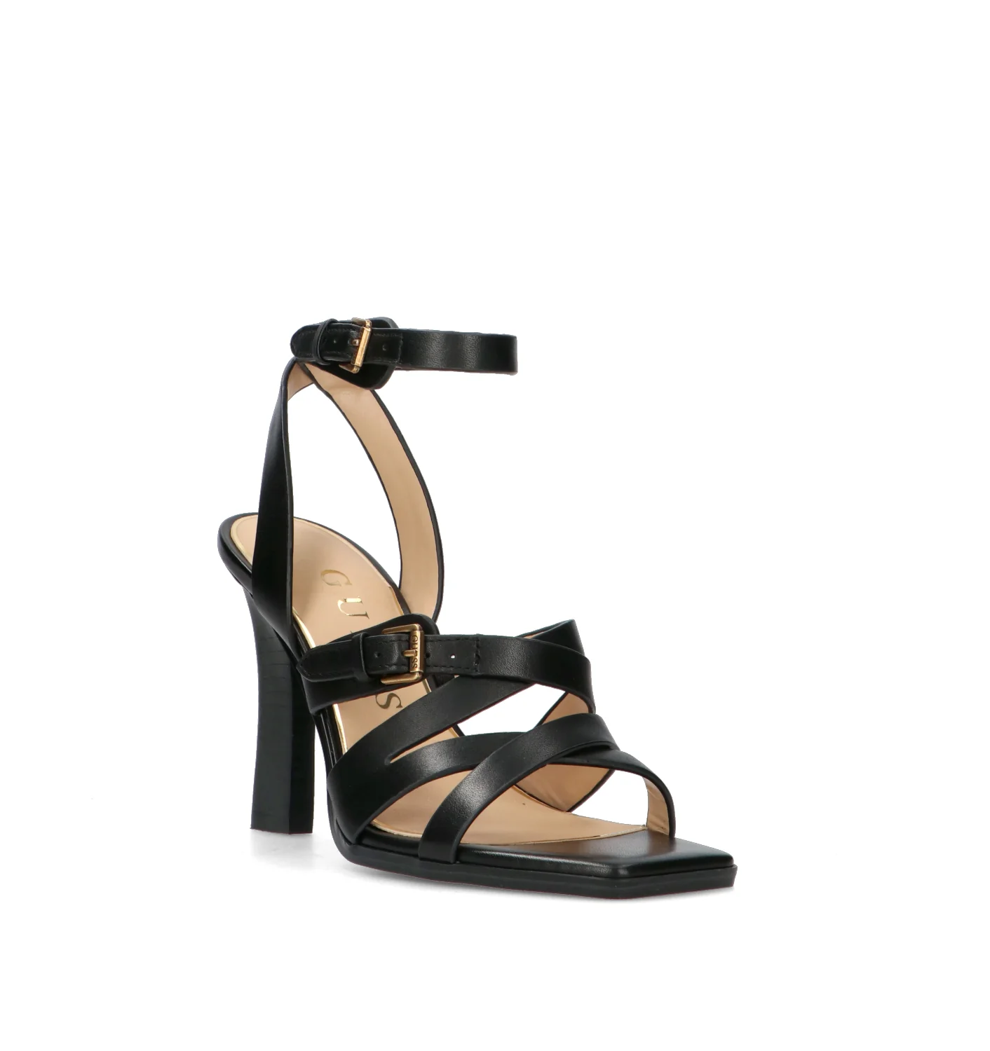 GUESS Sandalo donna nero in pelle - Image 2