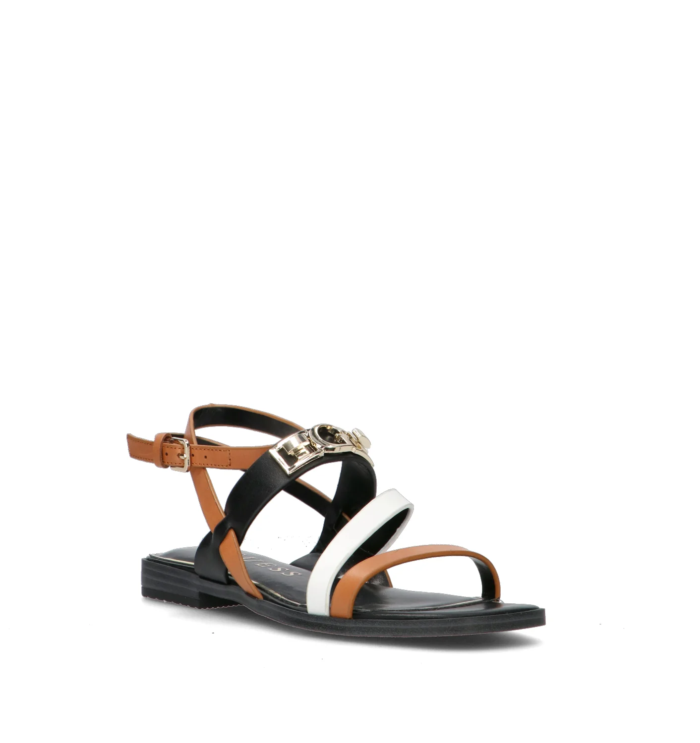 GUESS Sandalo donna marrone in pelle - Image 2