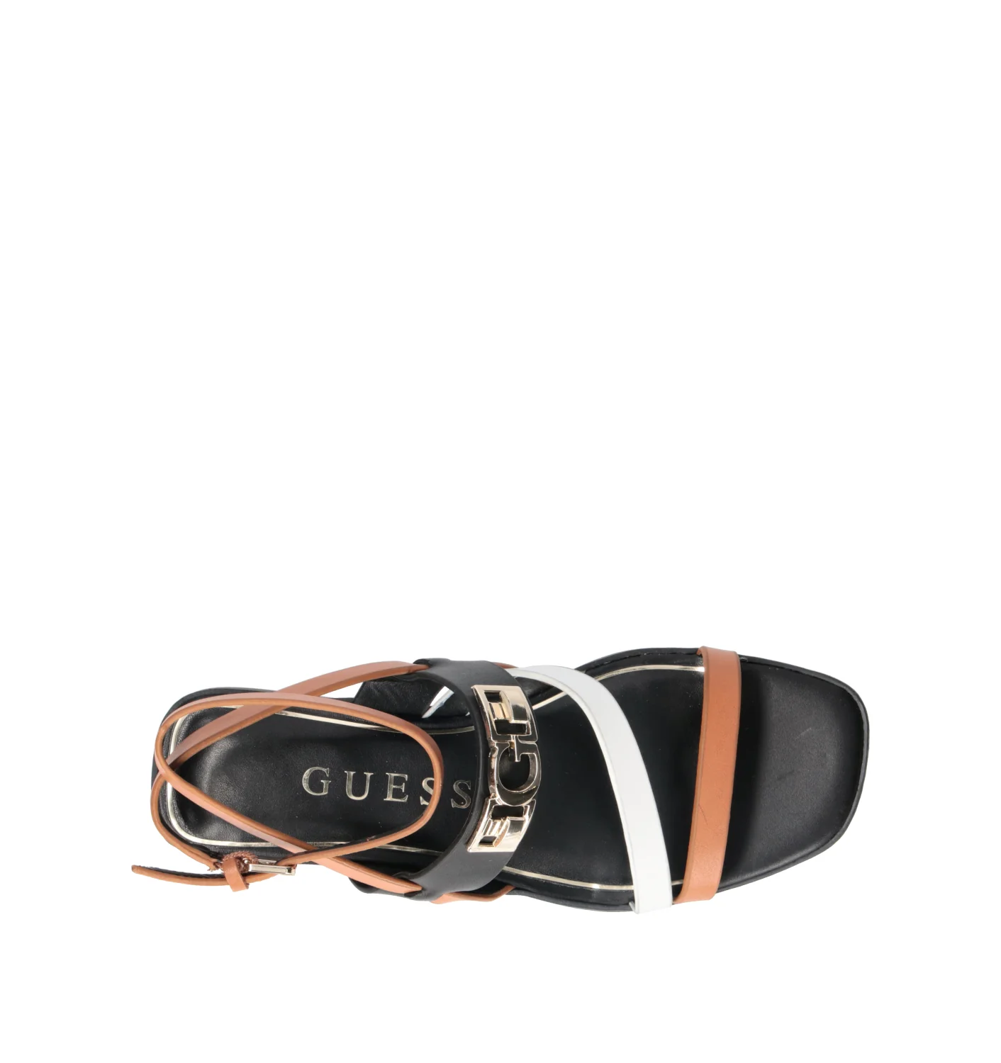GUESS Sandalo donna marrone in pelle - Image 5