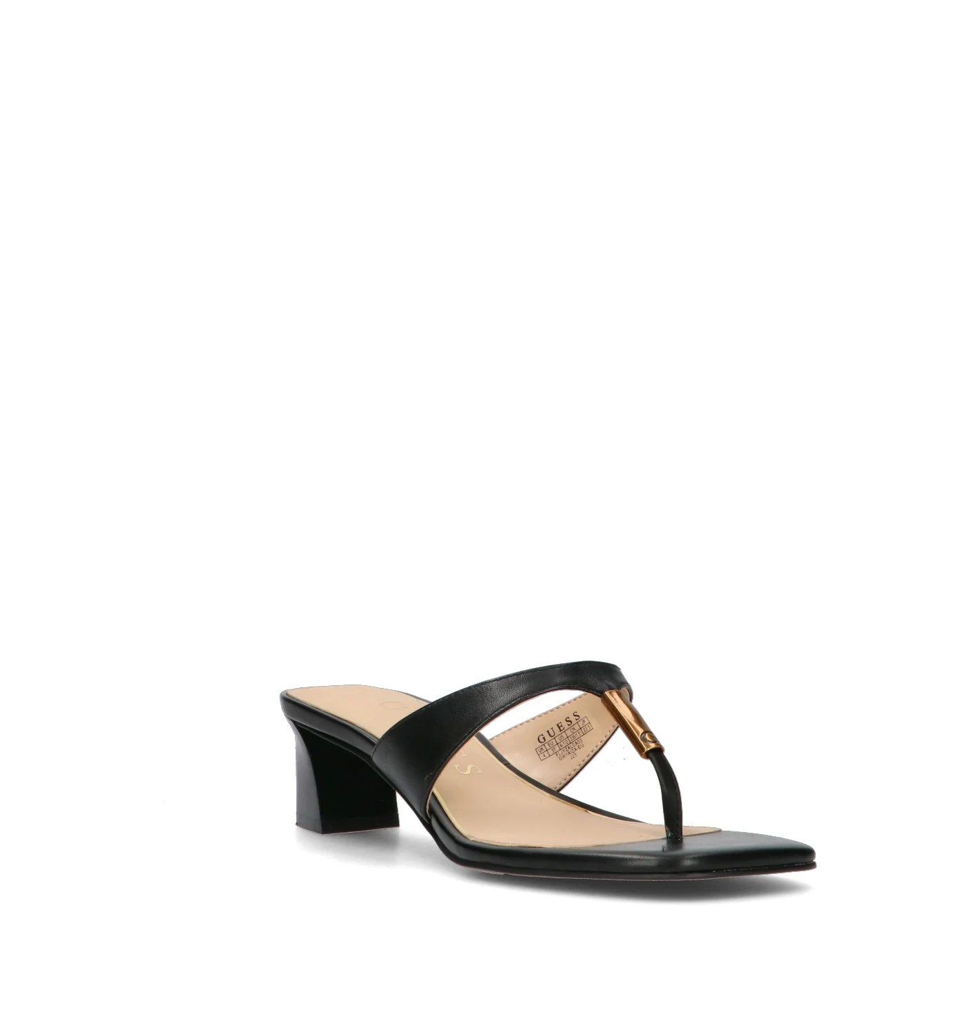 GUESS Sandalo donna nero in pelle - Image 2
