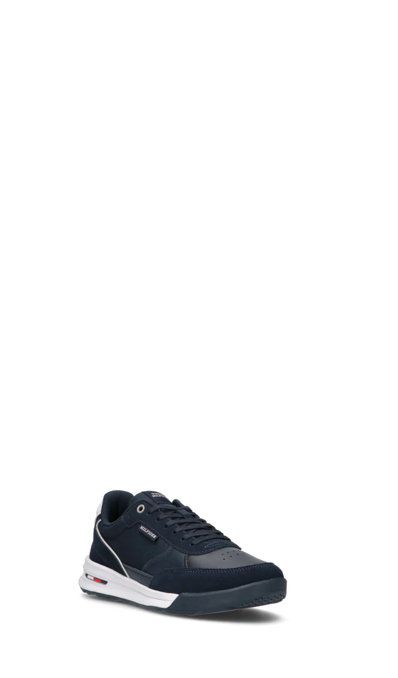 TOMMY HILFIGER Sneaker uomo blu in suede - Image 2