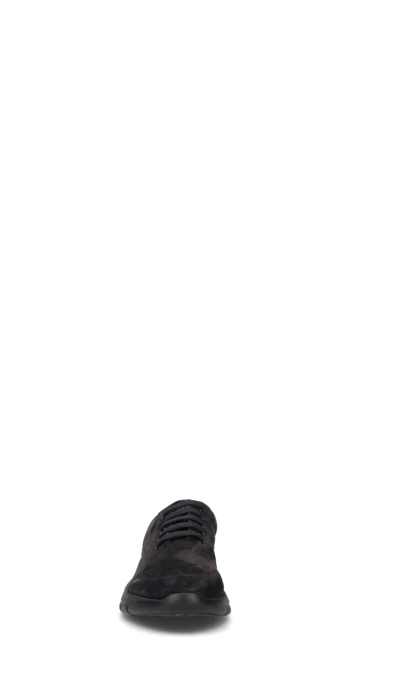 FRAU Sneaker uomo nera in suede - Image 3