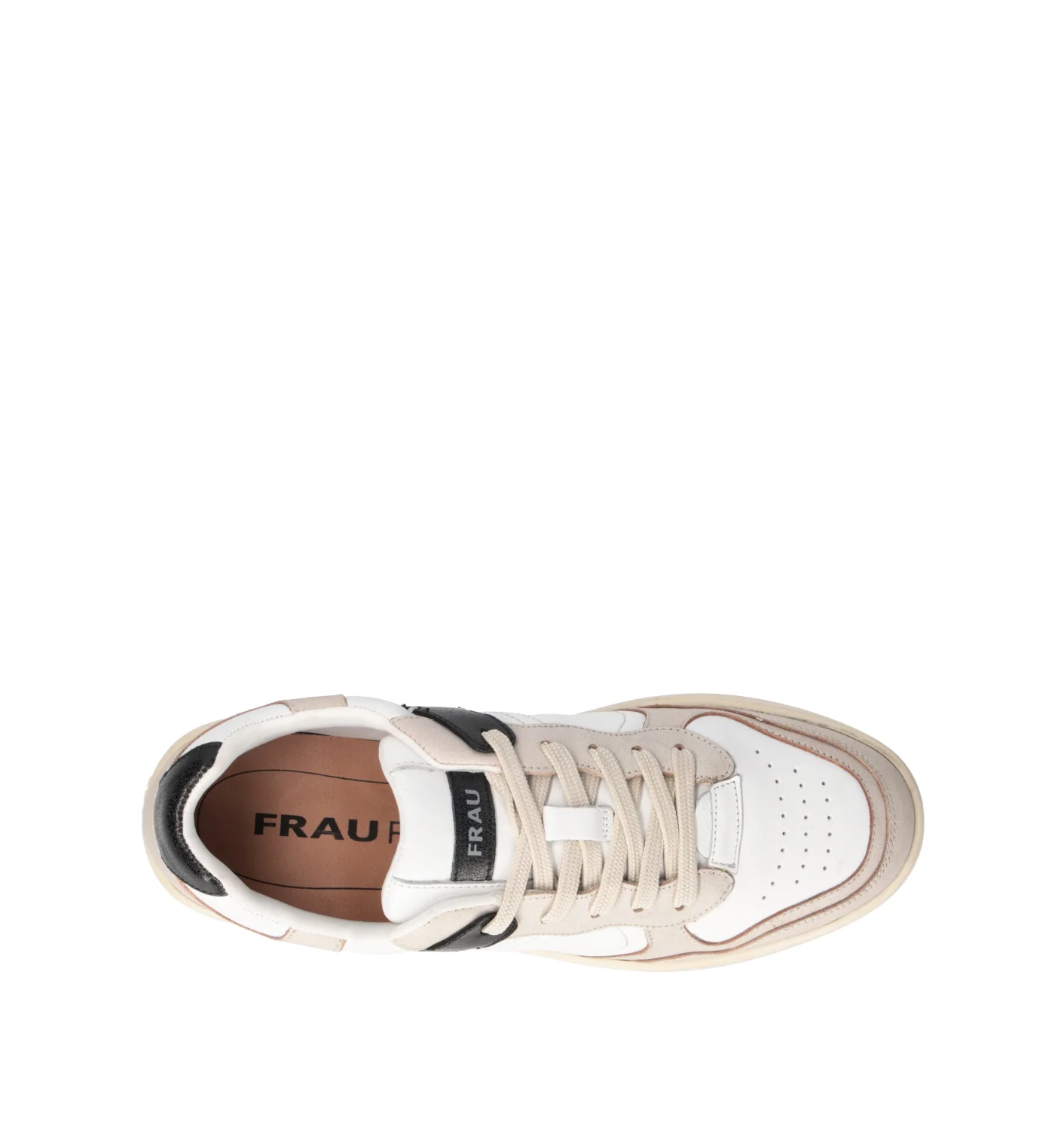 FRAU Sneaker uomo bianca in pelle - Image 5