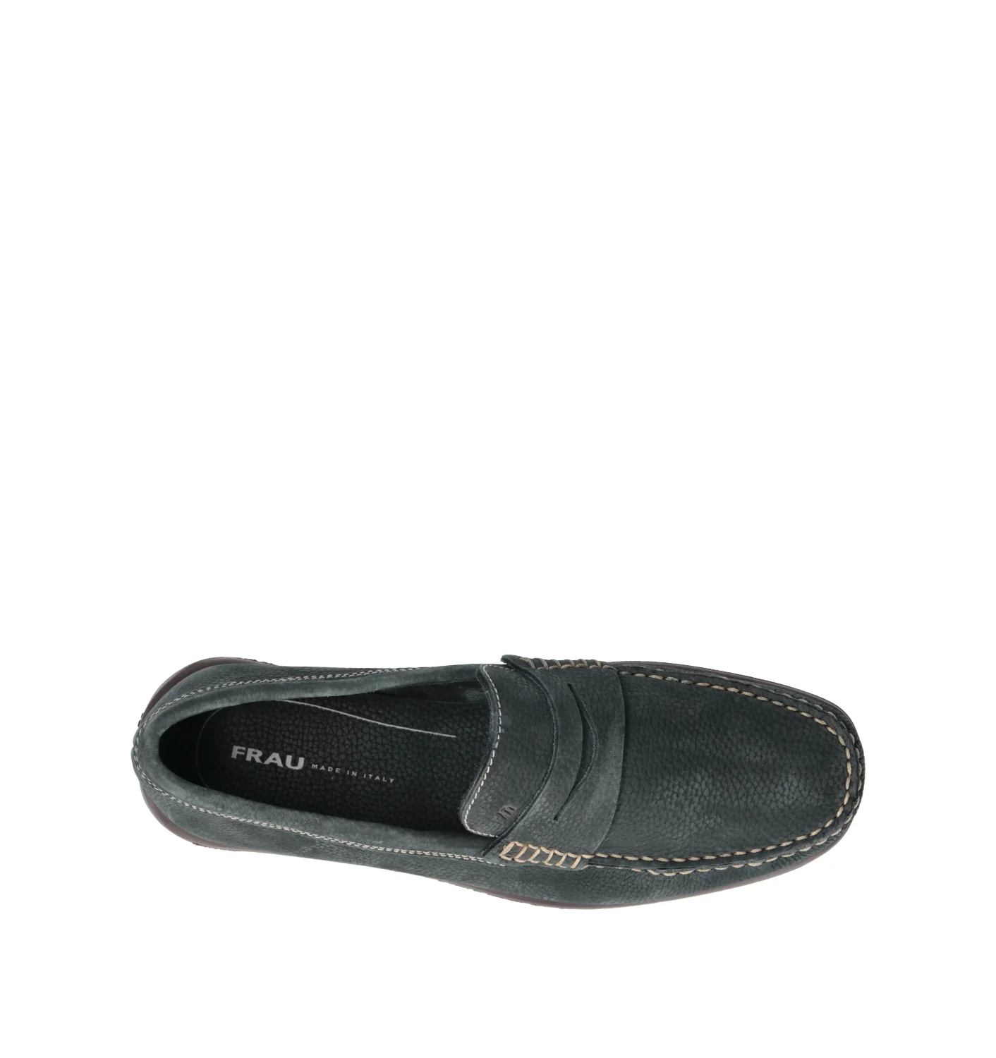 FRAU Mocassino uomo blu in nabuk - Image 5