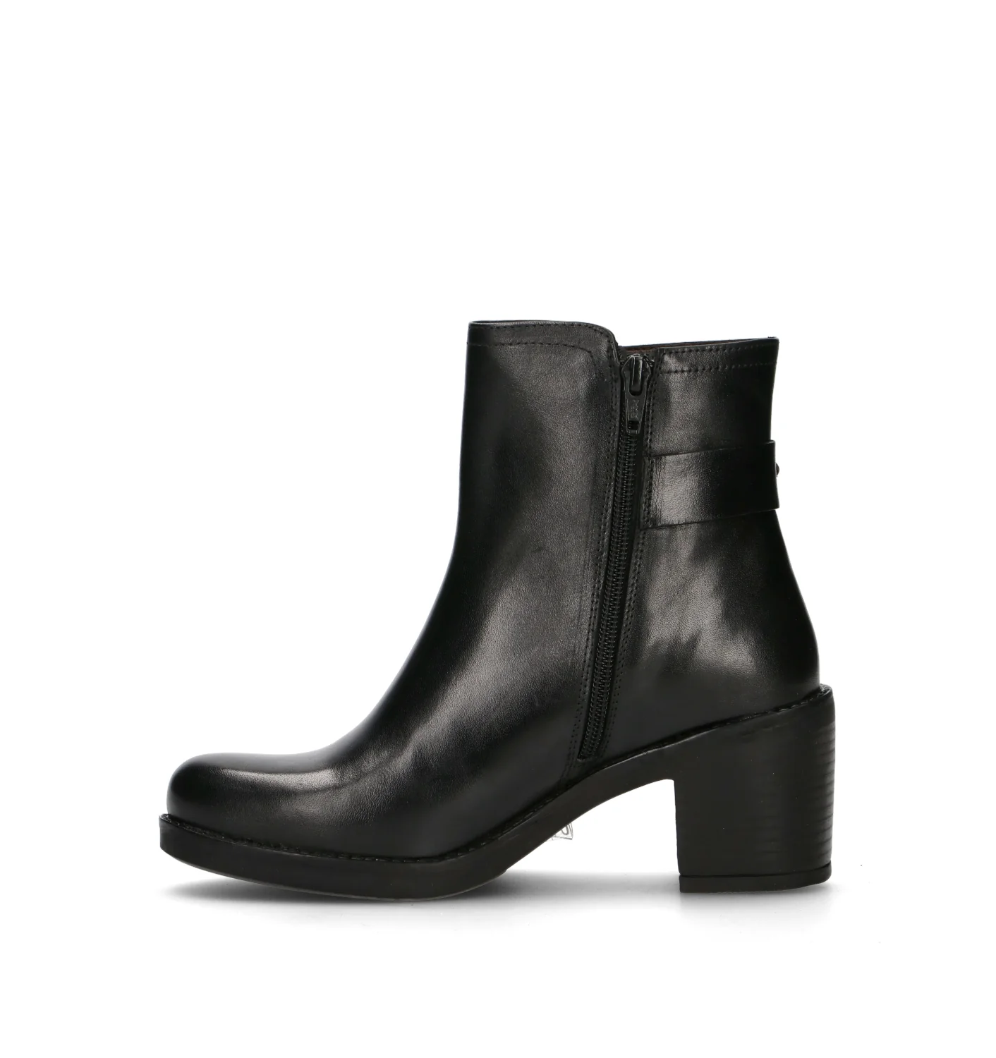 FRICKY Tronchetto donna nero in pelle - Image 4