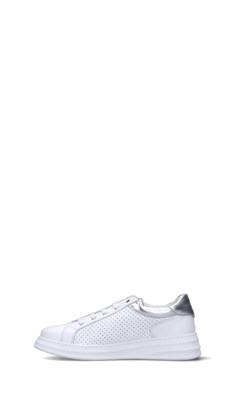 FRAU Sneaker donna bianca/argento in pelle - Image 4