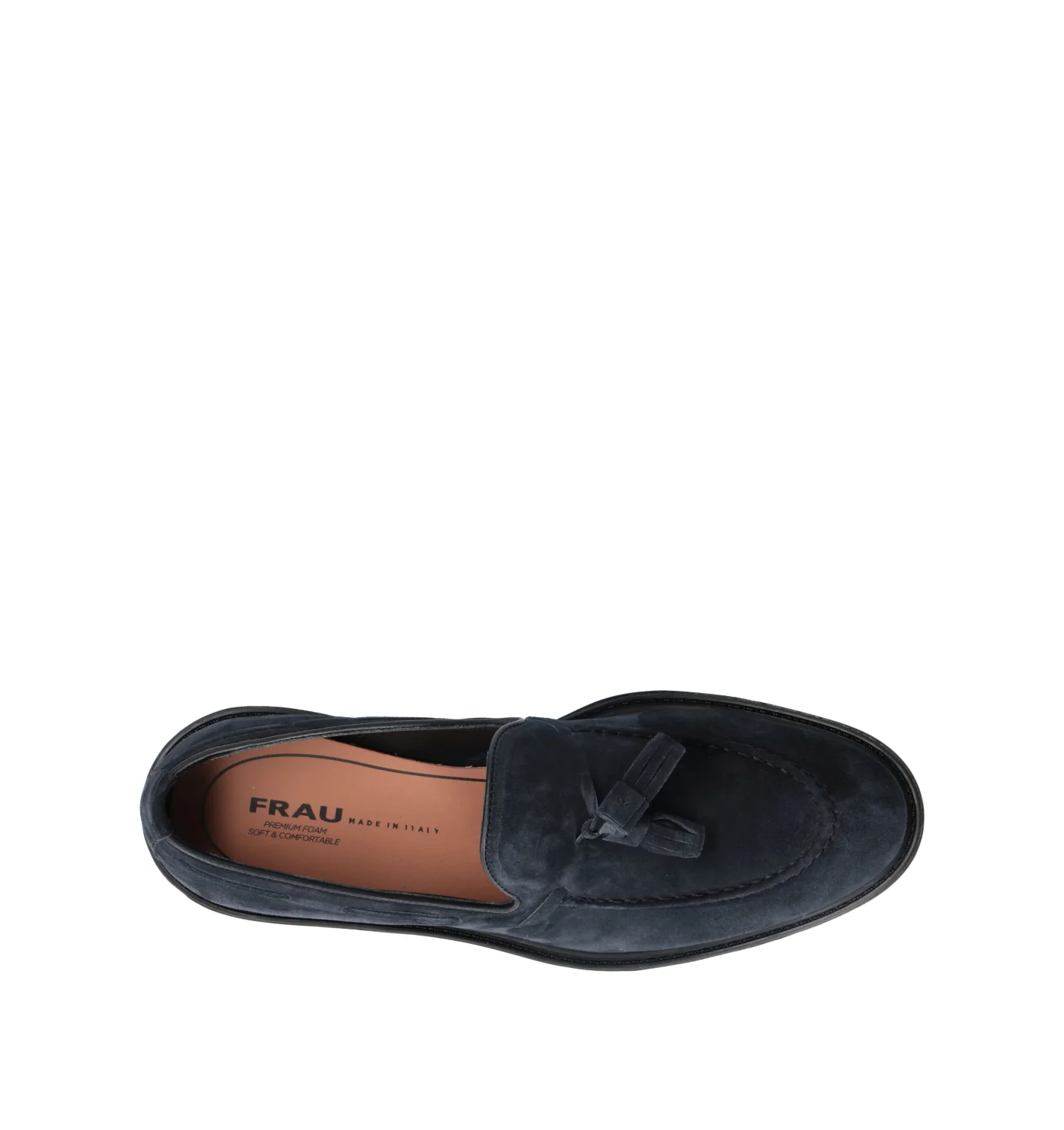 FRAU Mocassino uomo blu in suede - Image 5