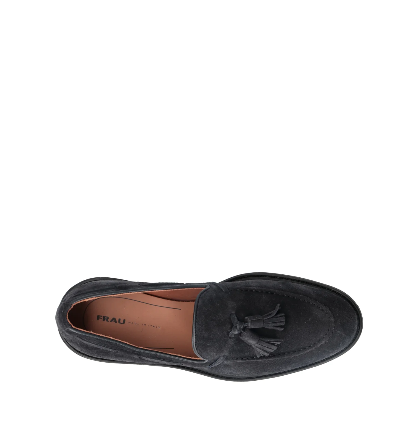 FRAU Mocassino uomo blu in suede - Image 5