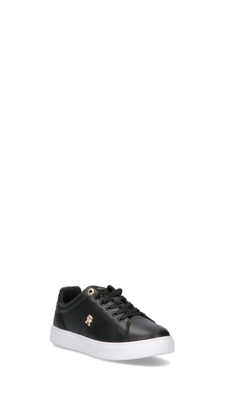 TOMMY HILFIGER Sneaker donna nera in pelle - Image 2