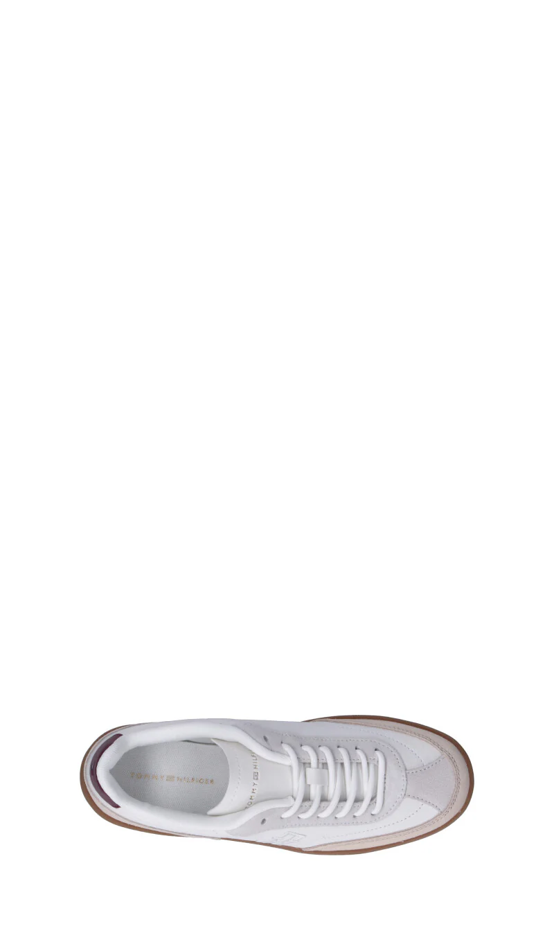 TOMMY HILFIGER Sneaker donna bianca/beige in pelle - Image 5