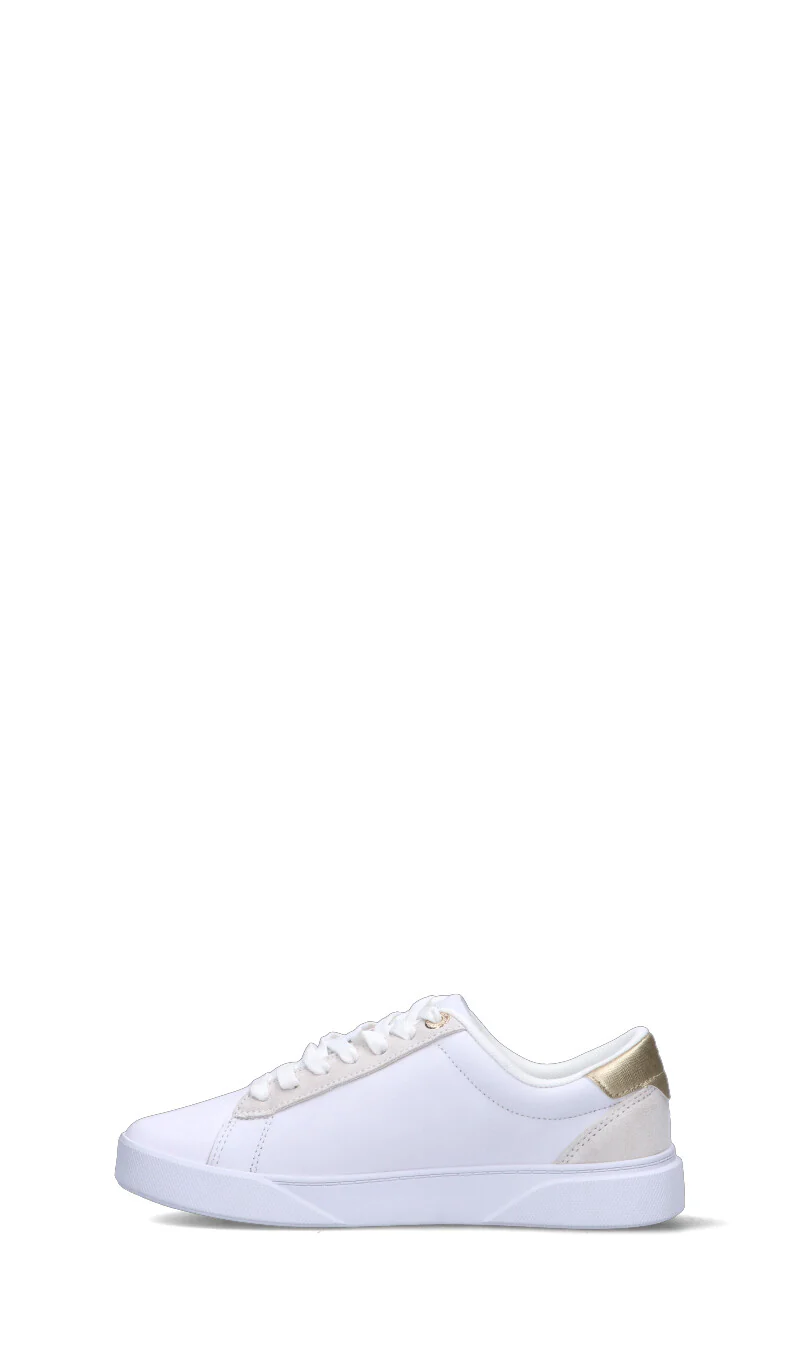 TOMMY HILFIGER Sneaker donna bianca/oro in pelle - Image 4