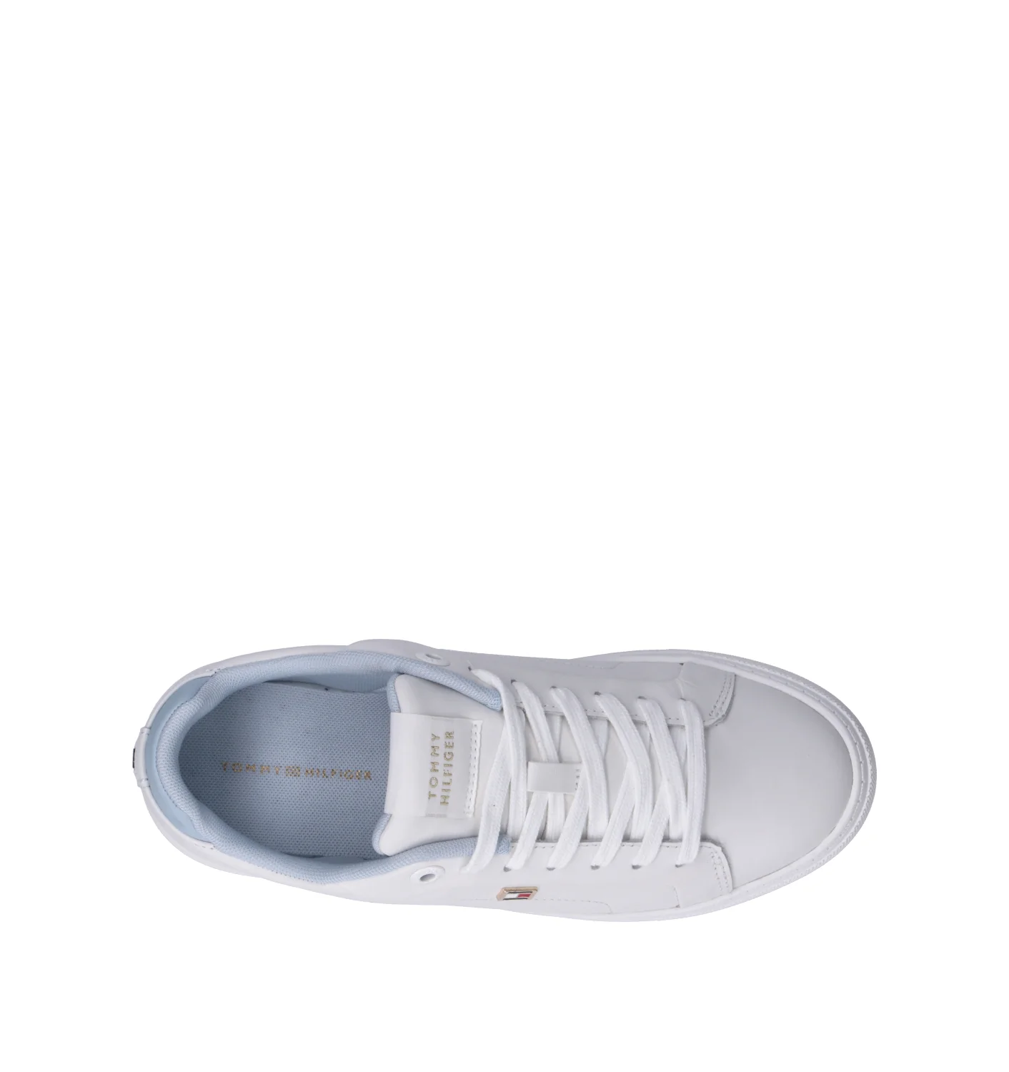 TOMMY HILFIGER Sneaker donna bianca in pelle - Image 5