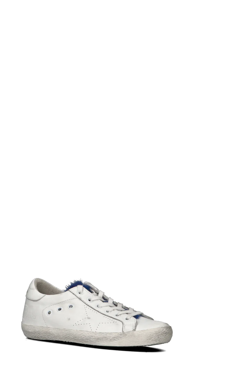 GOLDEN GOOSE Sneaker donna bianca/blu in pelle - Image 2
