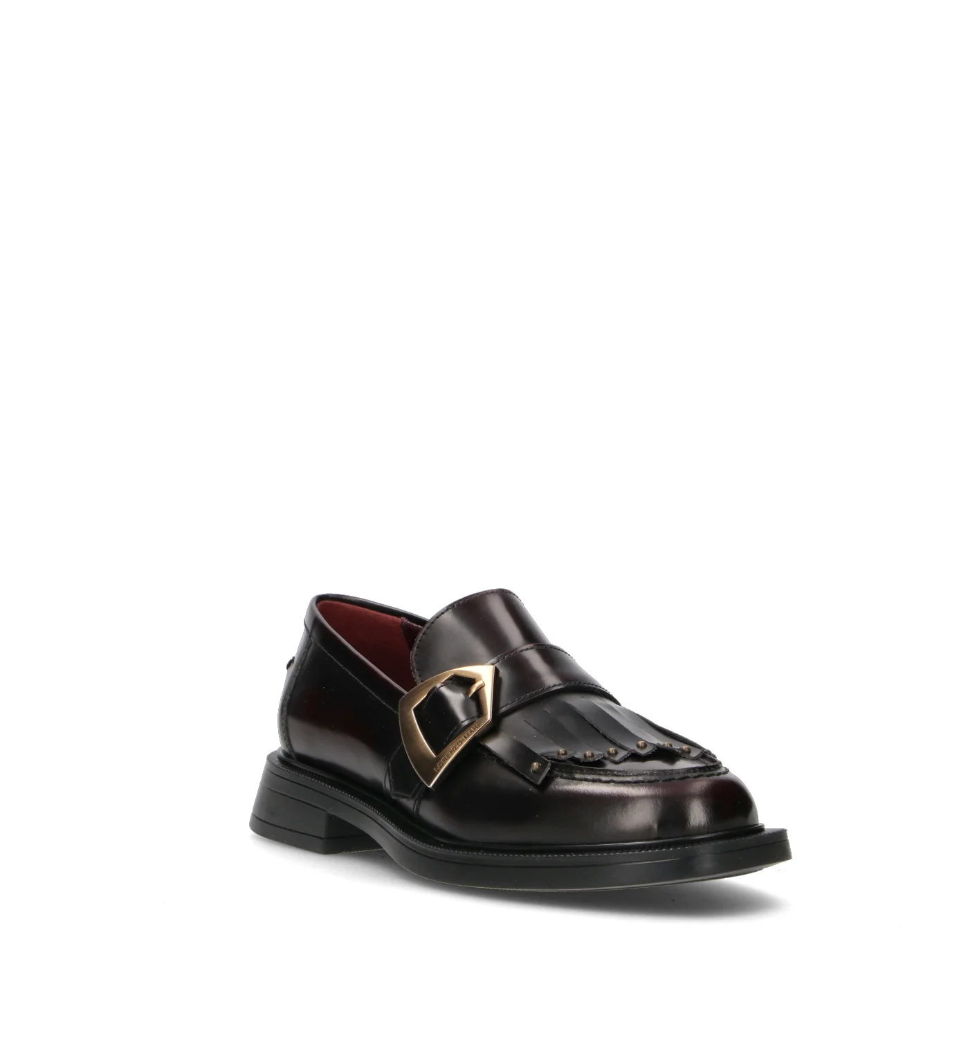 LORENZO MARI Mocassino donna bordeaux in pelle - Image 2
