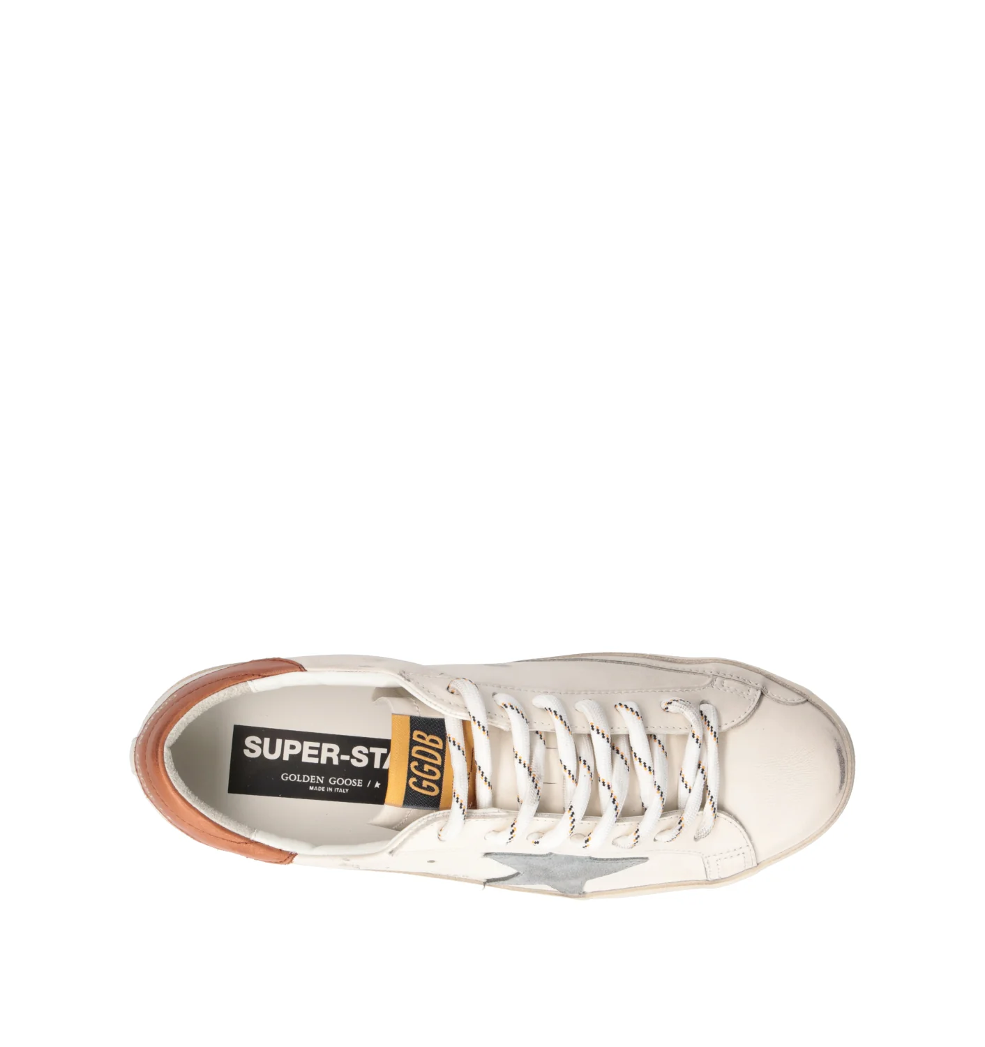 GOLDEN GOOSE SUPER-STAR CLASSIC WITH LIST Sneaker uomo bianca in pelle - Image 5