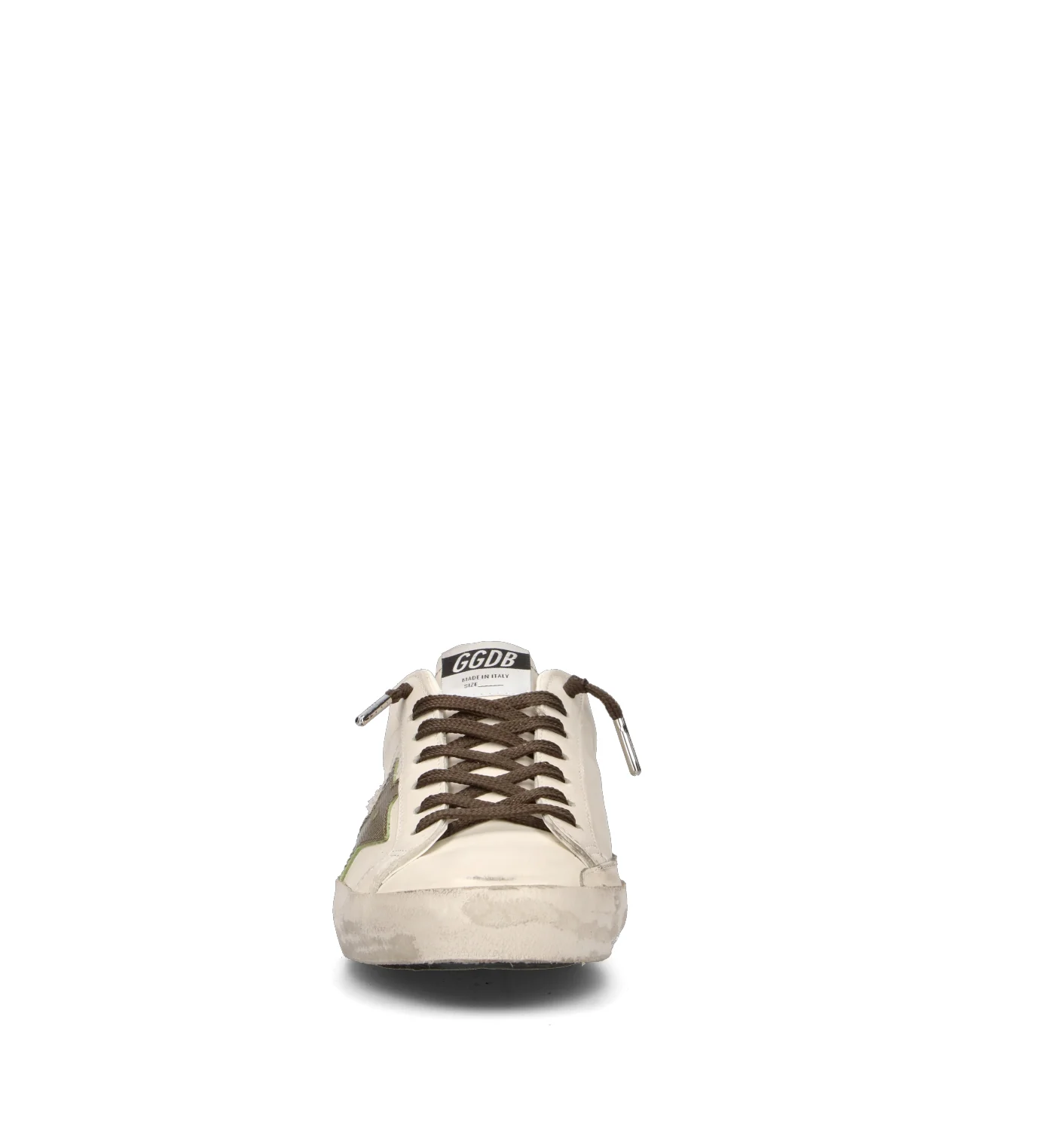 GOLDEN GOOSE SUPER-STAR CLASSIC WITH LIST Sneaker uomo bianca/antracite in pelle - Image 3