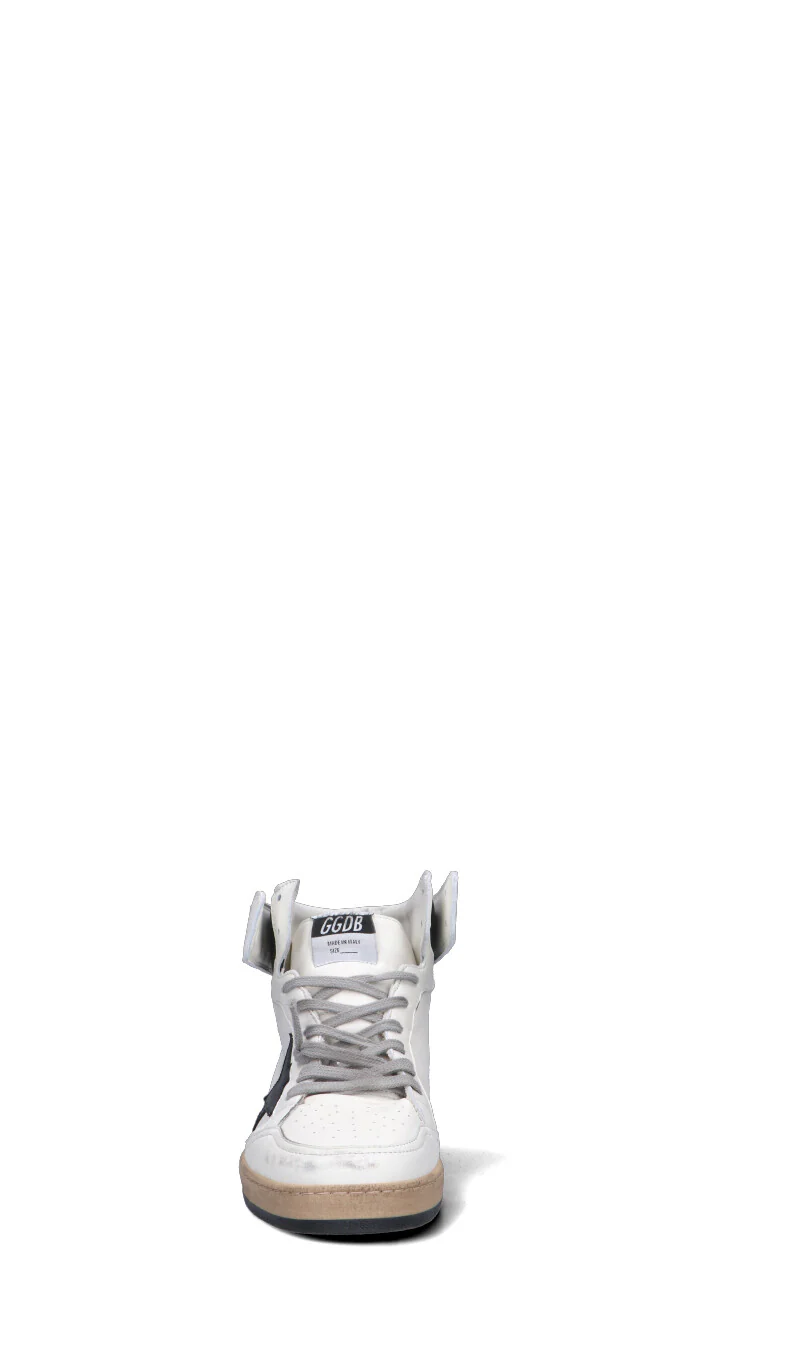 GOLDEN GOOSE - SKY STAR Sneaker donna bianca/nera in pelle - Image 3