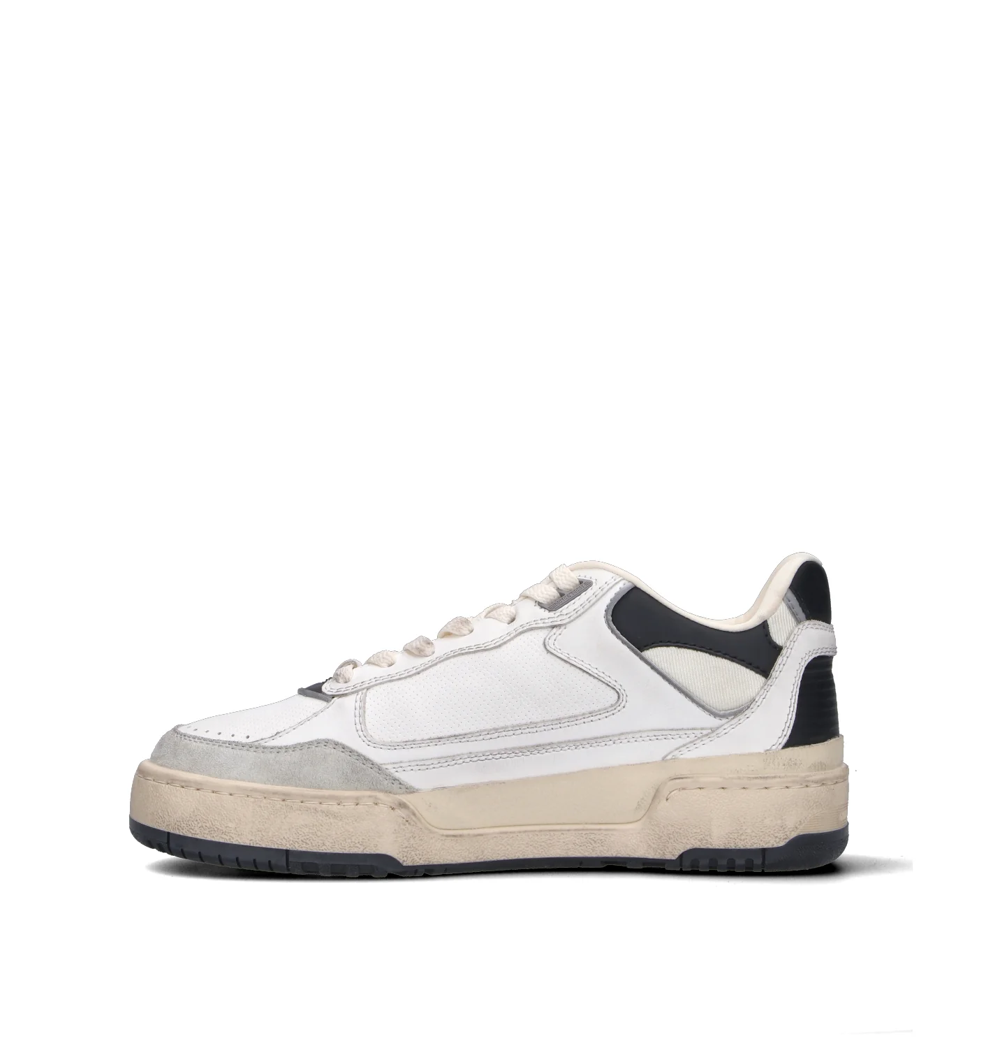 GOLDEN GOOSE FORTY-TWO Sneaker uomo bianca/nera in pelle - Image 4
