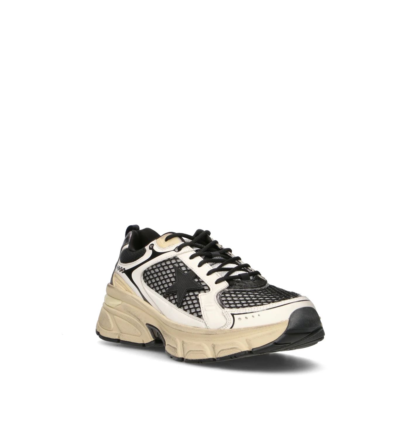 GOLDEN GOOSE LIGHTSTAR Sneaker uomo bianca/nera in pelle - Image 2