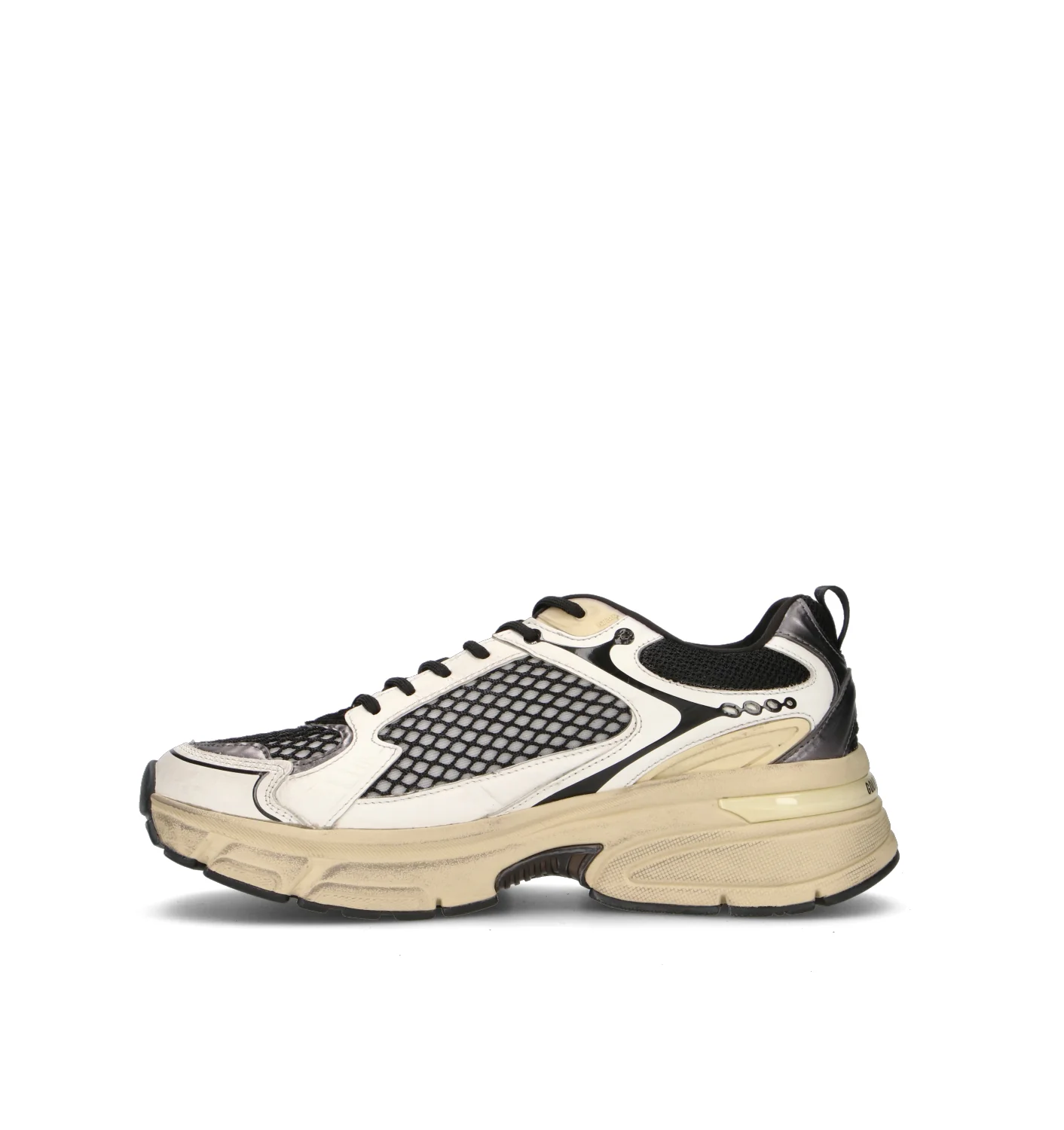 GOLDEN GOOSE LIGHTSTAR Sneaker uomo bianca/nera in pelle - Image 4