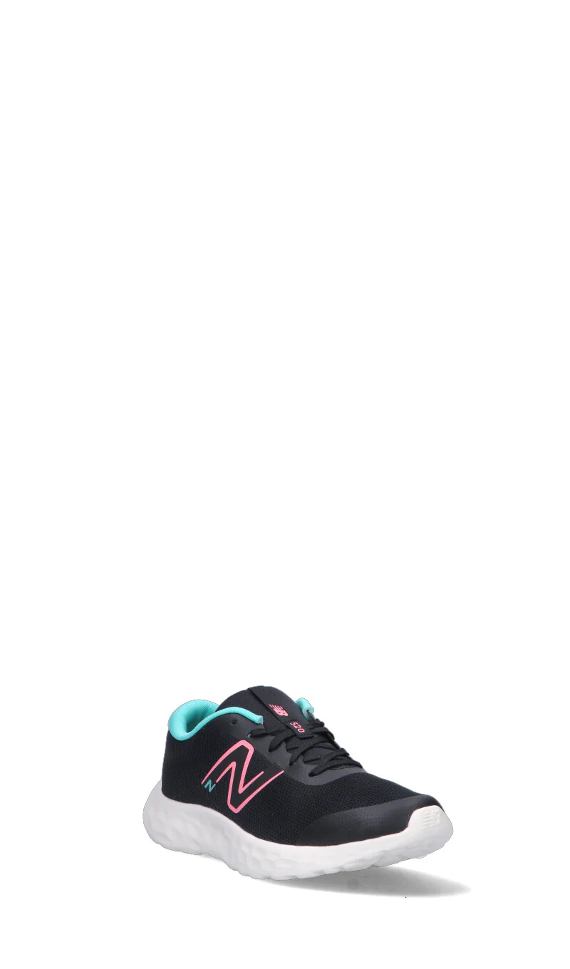 NEW BALANCE 520 Scarpa ragazzo nera e azzurra - Image 2