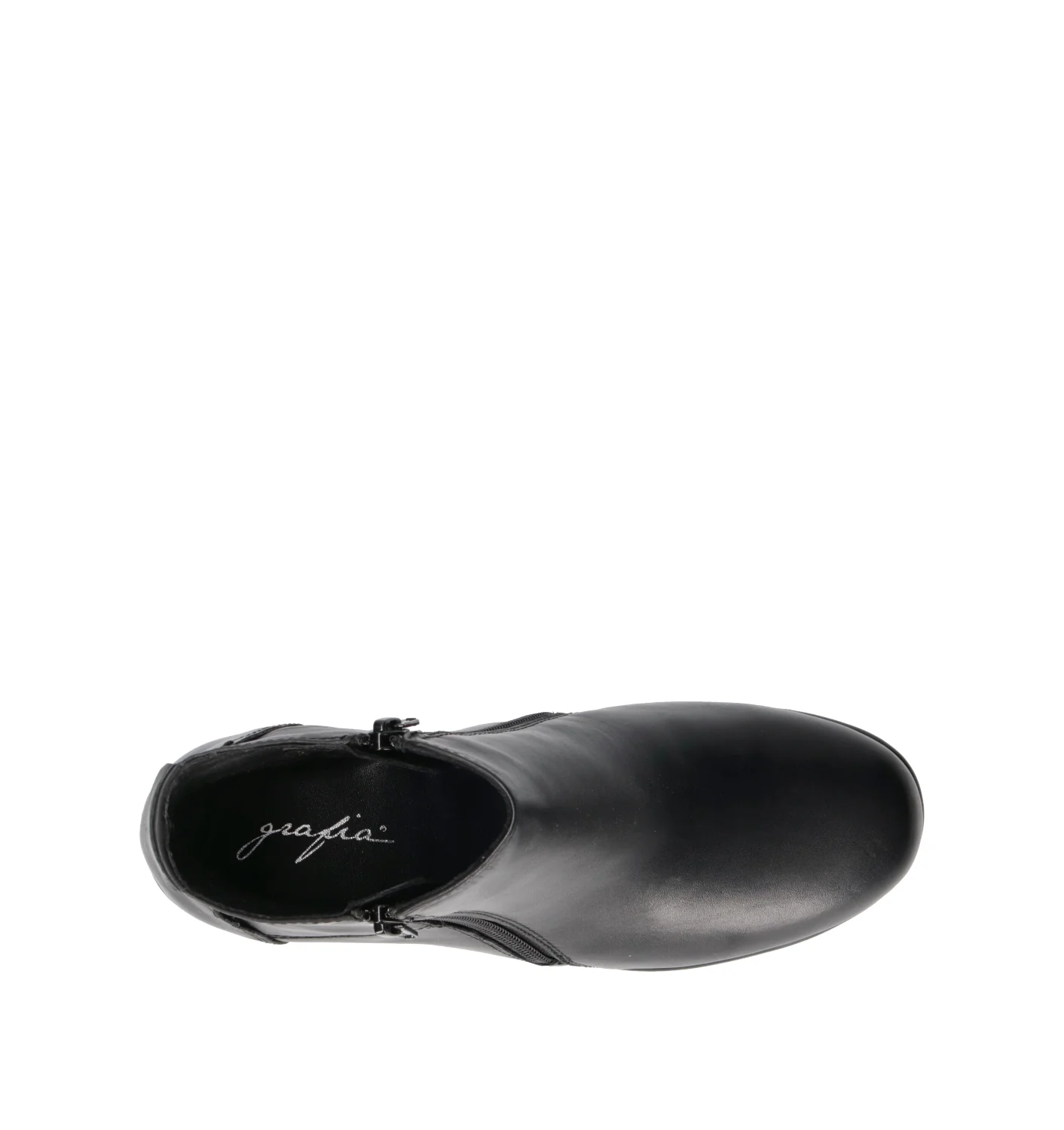 GRAFIA Tronchetto donna nero in pelle - Image 5