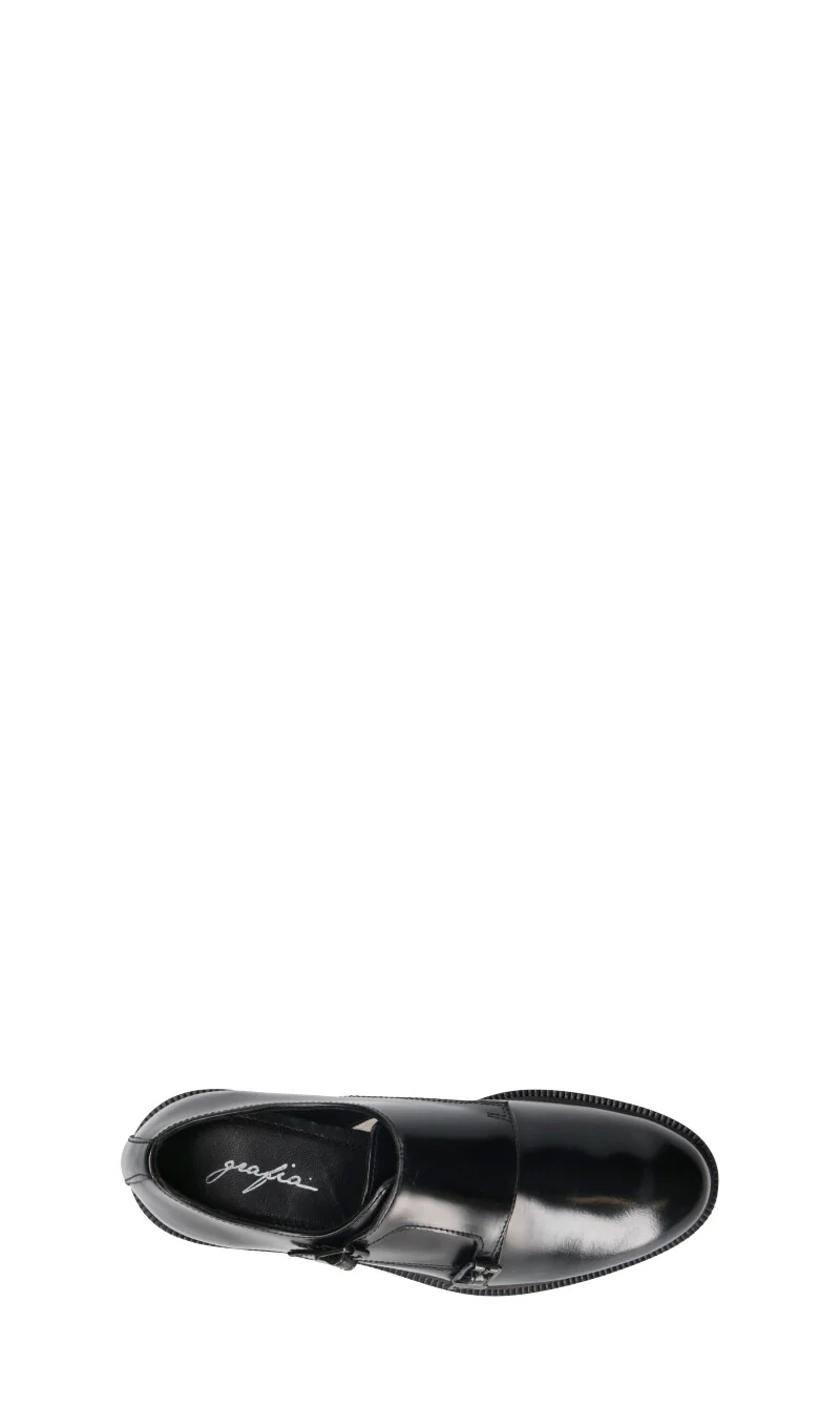 GRAFIA Stringata donna nera in pelle - Image 5