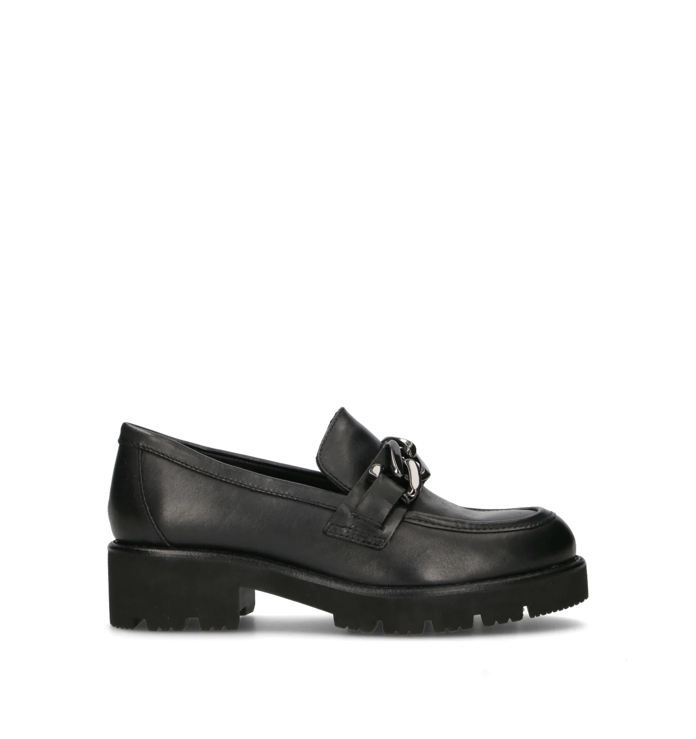 GRAFIA Mocassino donna nero in pelle