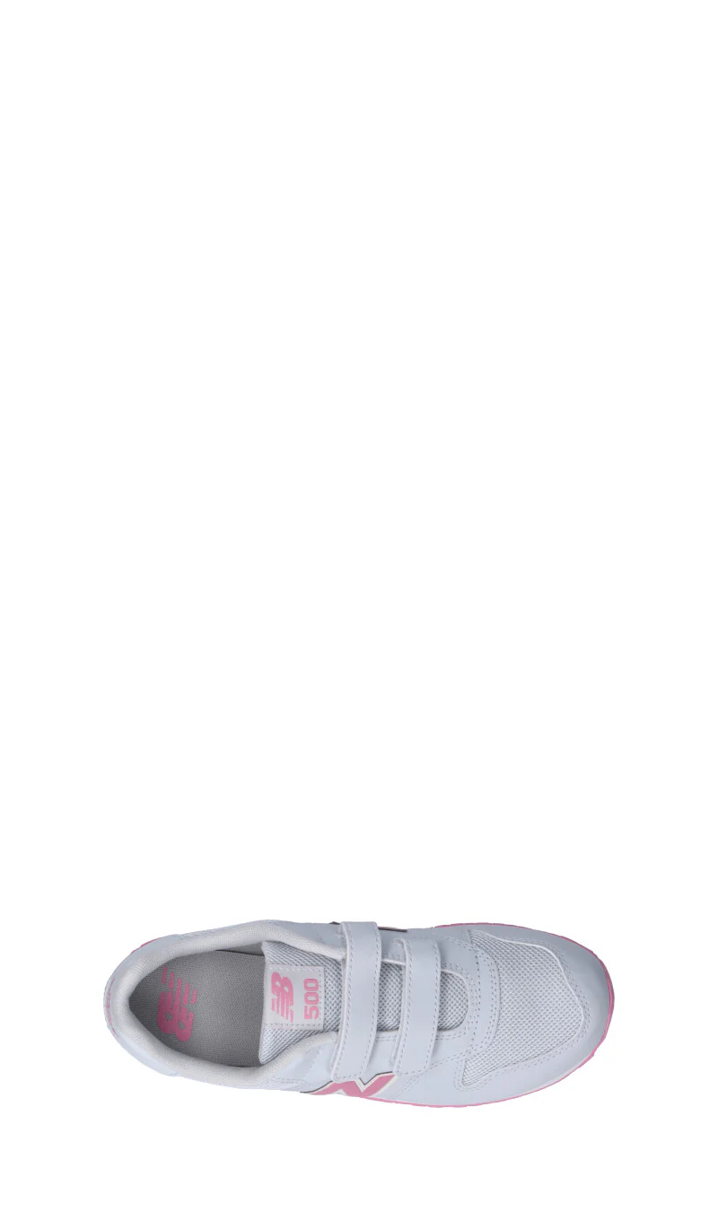 NEW BALANCE 500 Sneaker ragazza bianca/rosa - Image 5