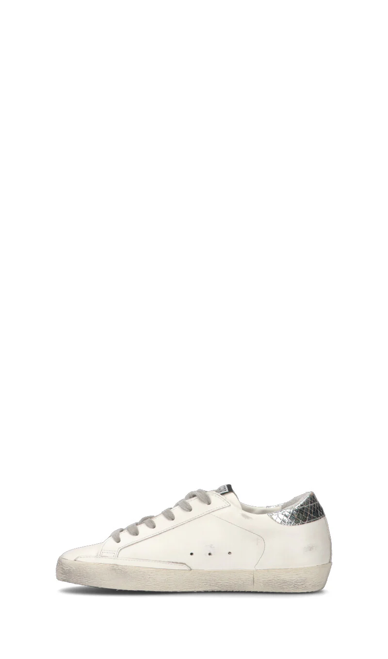 GOLDEN GOOSE - SUPERSTAR Sneaker donna bianca/argento in pelle - Image 11
