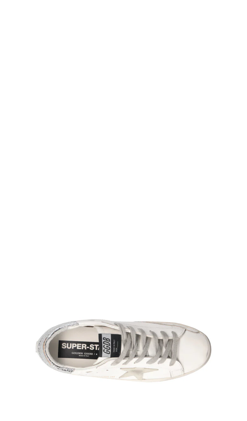GOLDEN GOOSE - SUPERSTAR Sneaker donna bianca/argento in pelle - Image 5