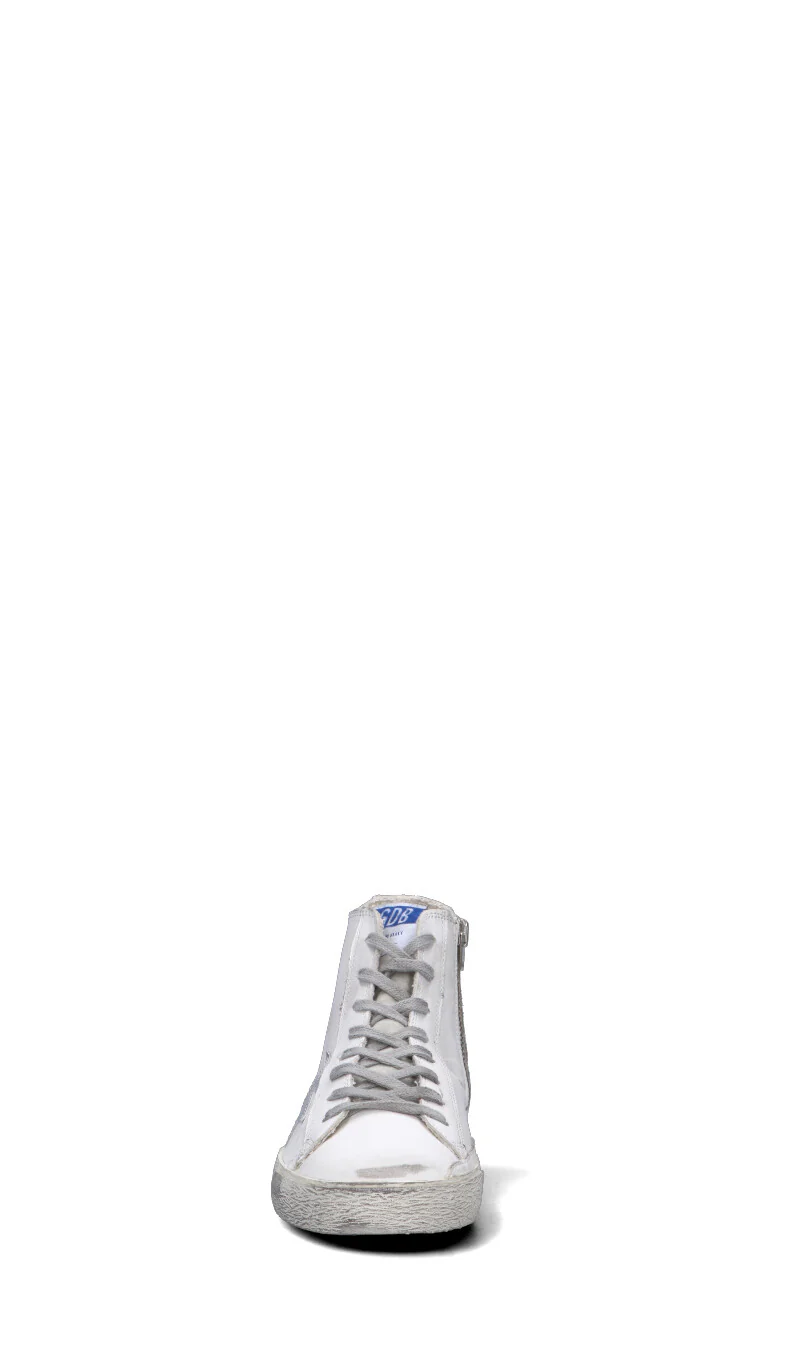GOLDEN GOOSE FRANCY CLASSIC Sneaker donna bianca/grigia in pelle - Image 3