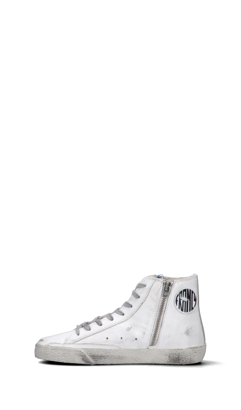 GOLDEN GOOSE FRANCY CLASSIC Sneaker donna bianca/grigia in pelle - Image 4