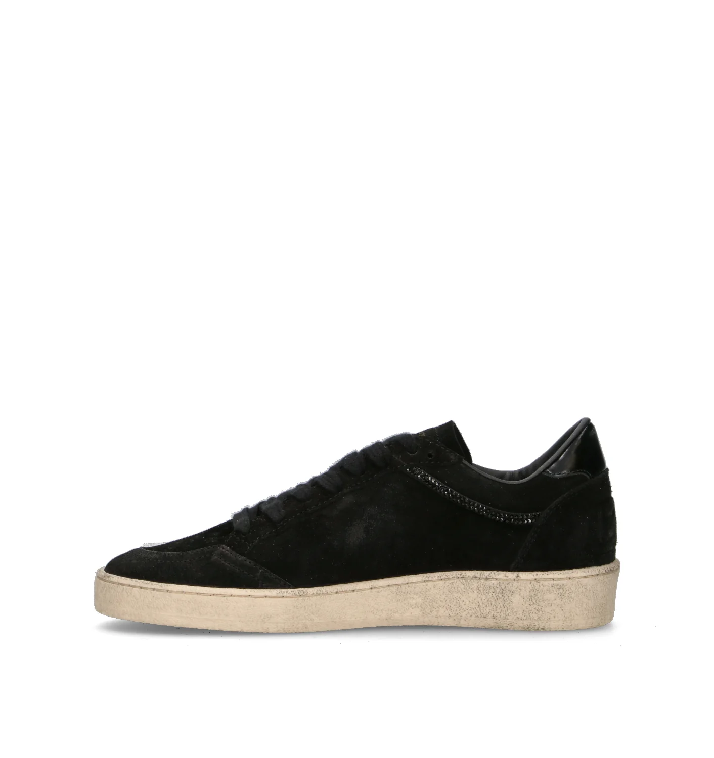 GOLDEN GOOSE BALL STAR Sneaker donna nera con swarovski - Image 4