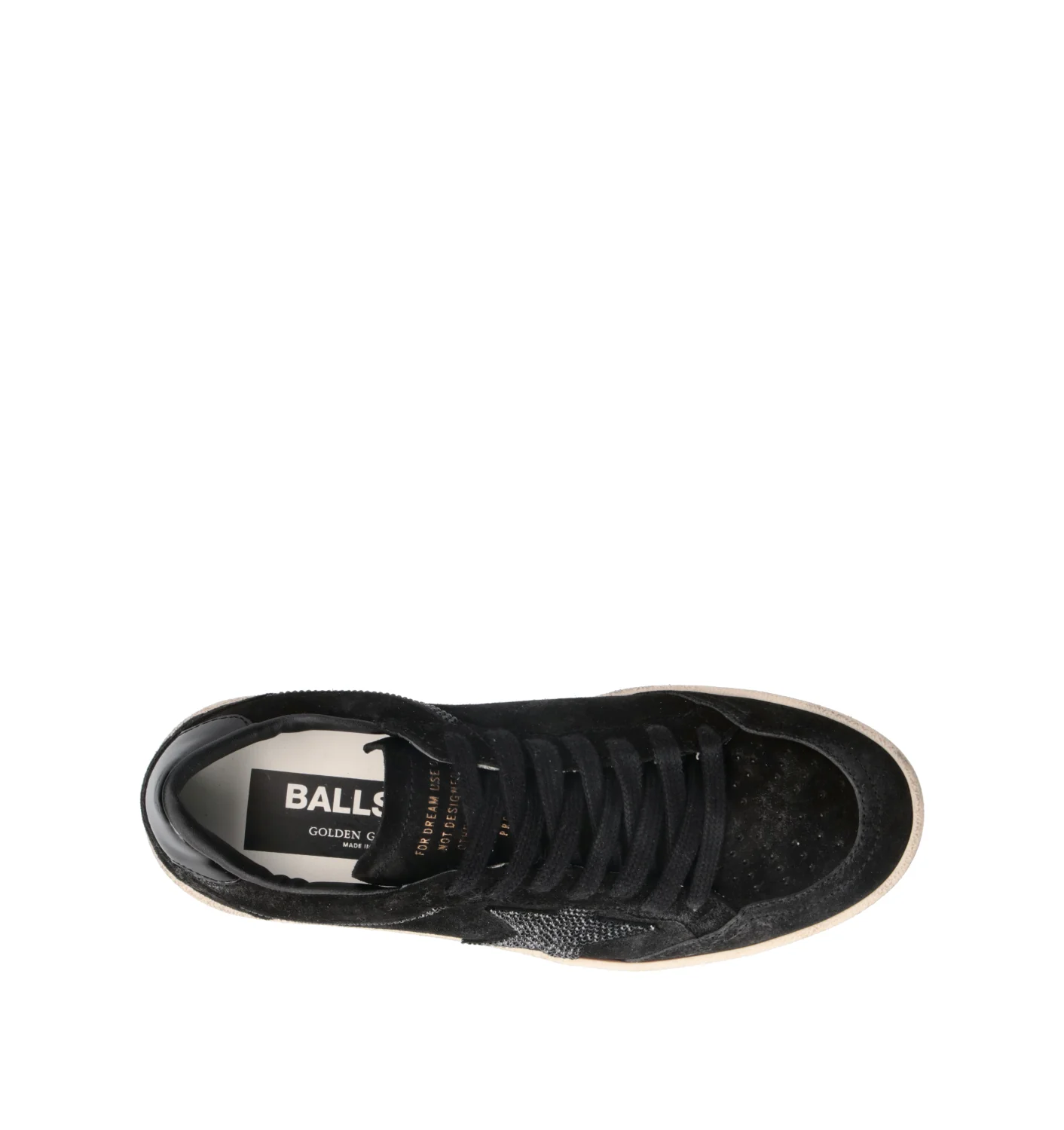 GOLDEN GOOSE BALL STAR Sneaker donna nera con swarovski - Image 5