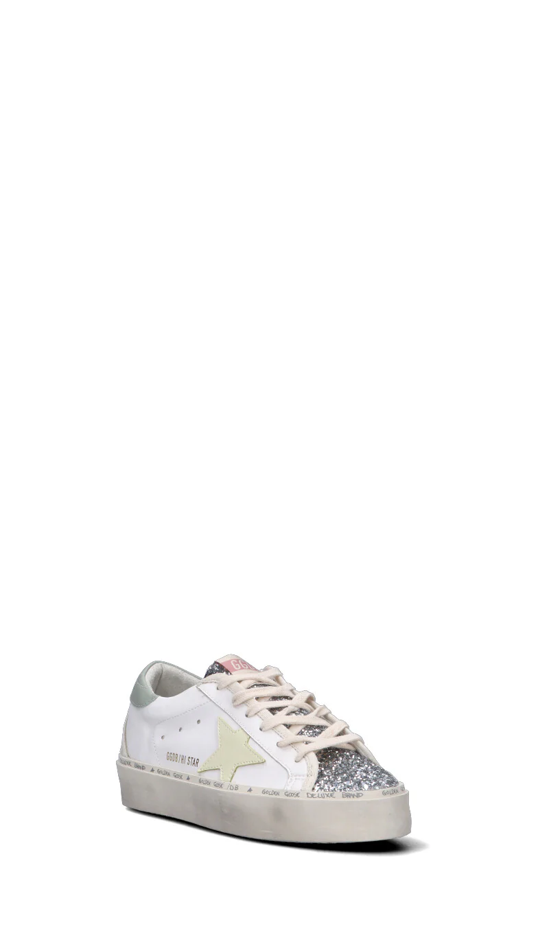 GOLDEN GOOSE HI STAR Sneaker donna bianca/gialla/verde in pelle - Image 2