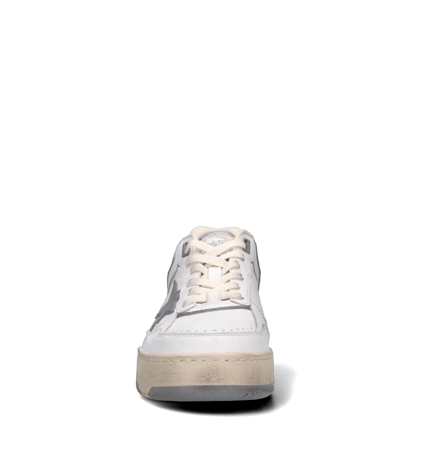 GOLDEN GOOSE FORTY-TWO Sneaker donna bianca/grigia in pelle - Image 3