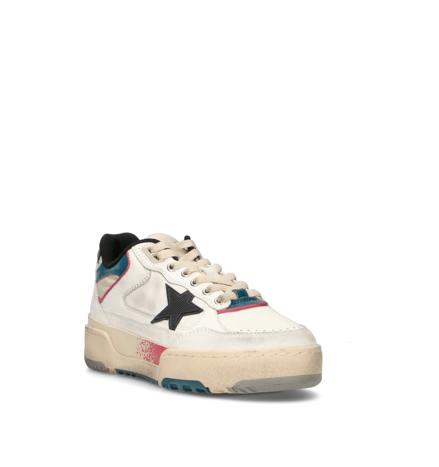 GOLDEN GOOSE FORTY2 Sneaker donna bianca in pelle - Image 2
