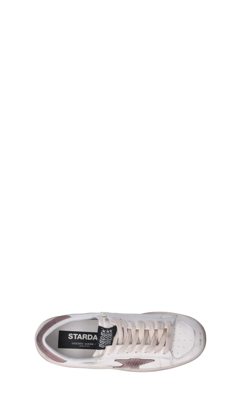 GOLDEN GOOSE - STARDAN Sneaker donna bianca/rosa in pelle - Image 10