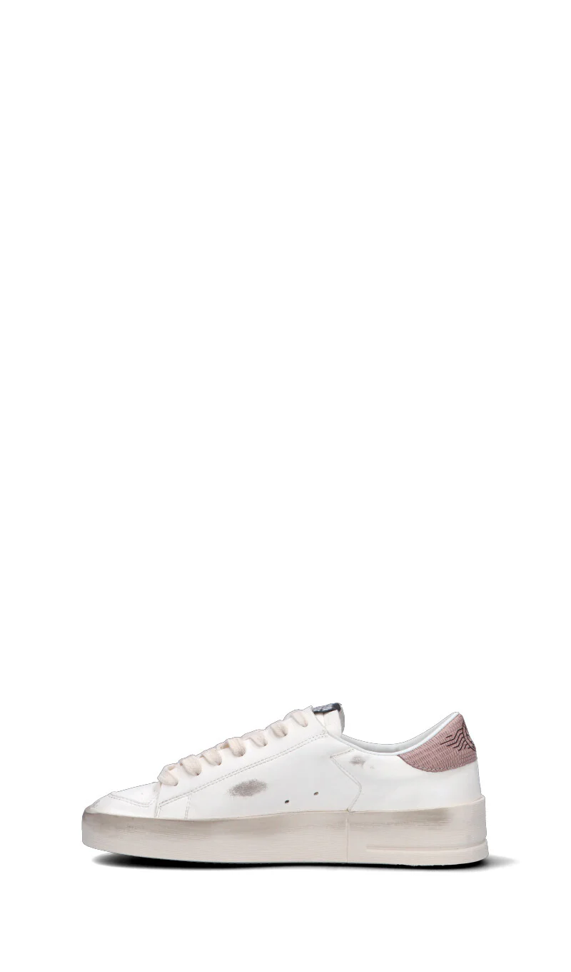 GOLDEN GOOSE - STARDAN Sneaker donna bianca/rosa in pelle - Image 4