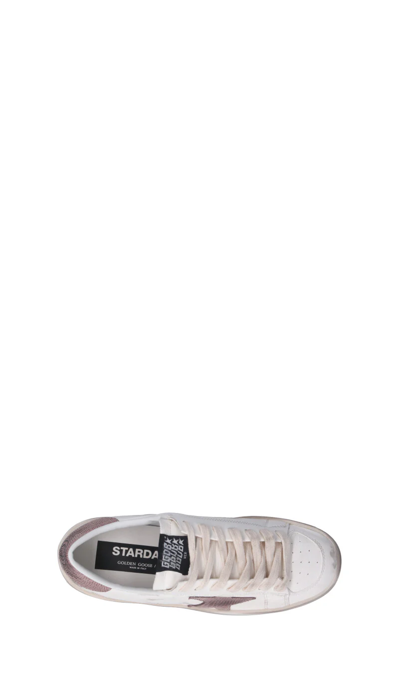 GOLDEN GOOSE - STARDAN Sneaker donna bianca/rosa in pelle - Image 5