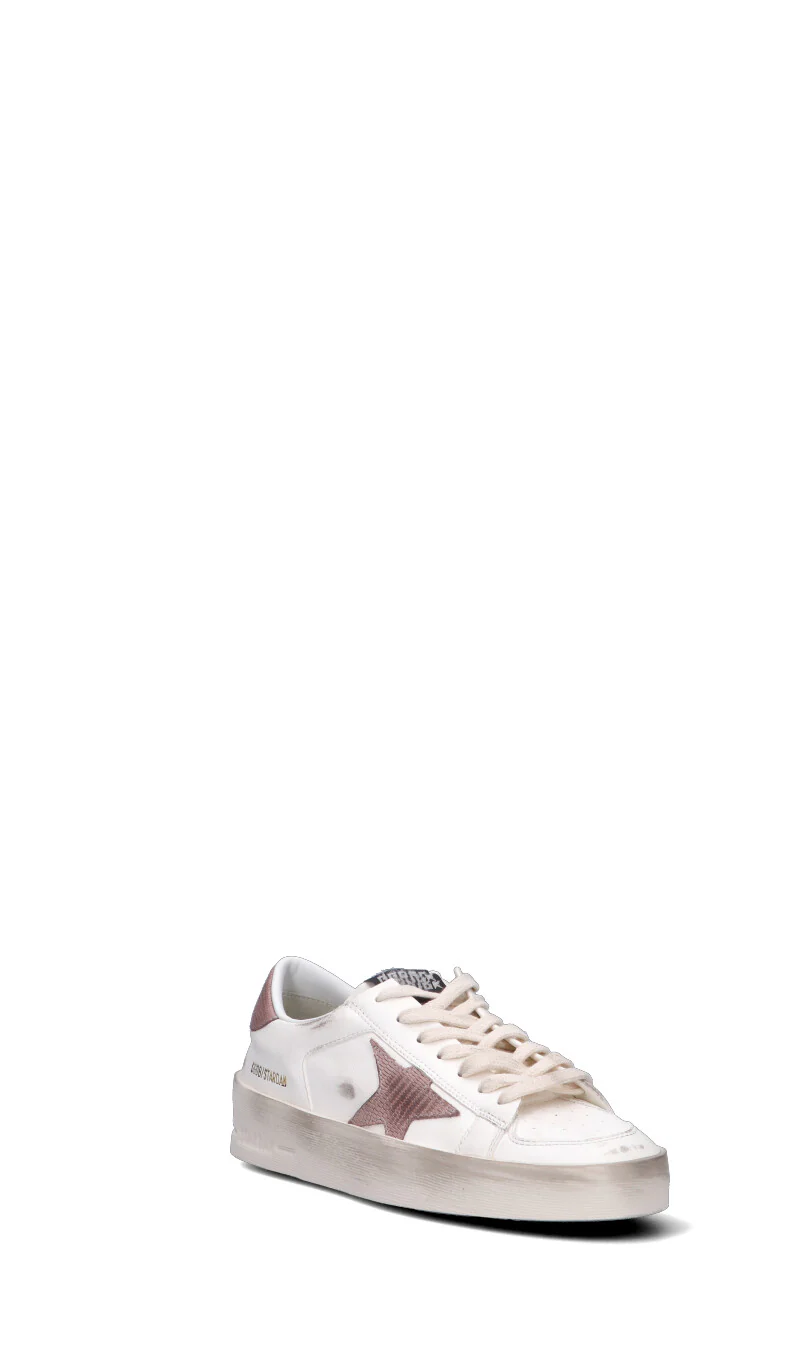 GOLDEN GOOSE - STARDAN Sneaker donna bianca/rosa in pelle - Image 7
