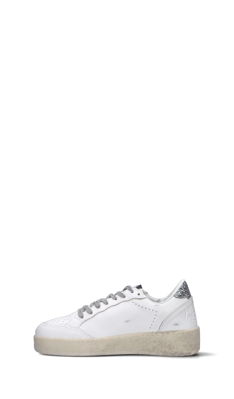 GOLDEN GOOSE - BALLSTAR 2 Sneaker donna bianca/argento in pelle - Image 4