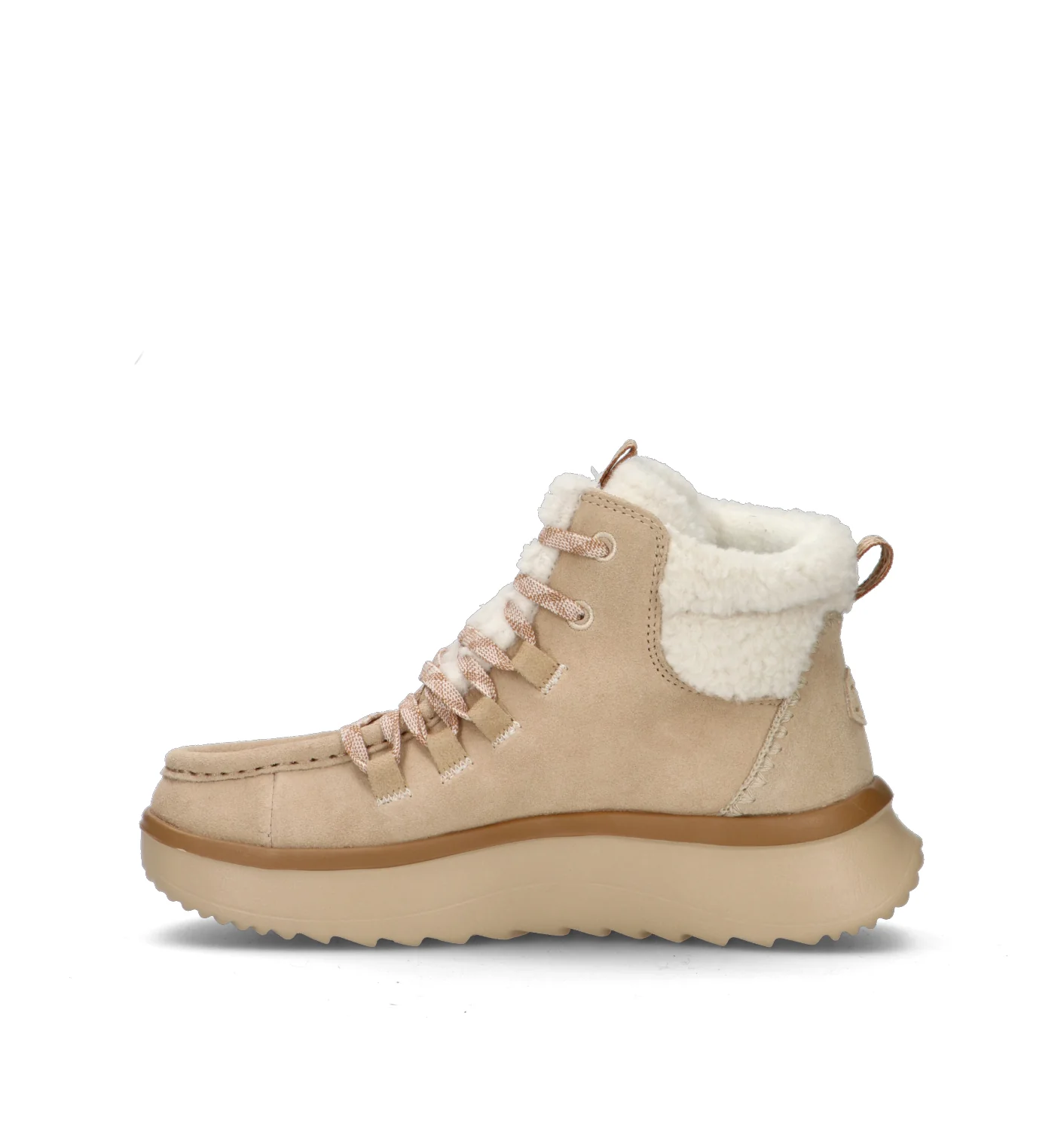 HEY DUDE Polacco donna beige in suede - Image 4