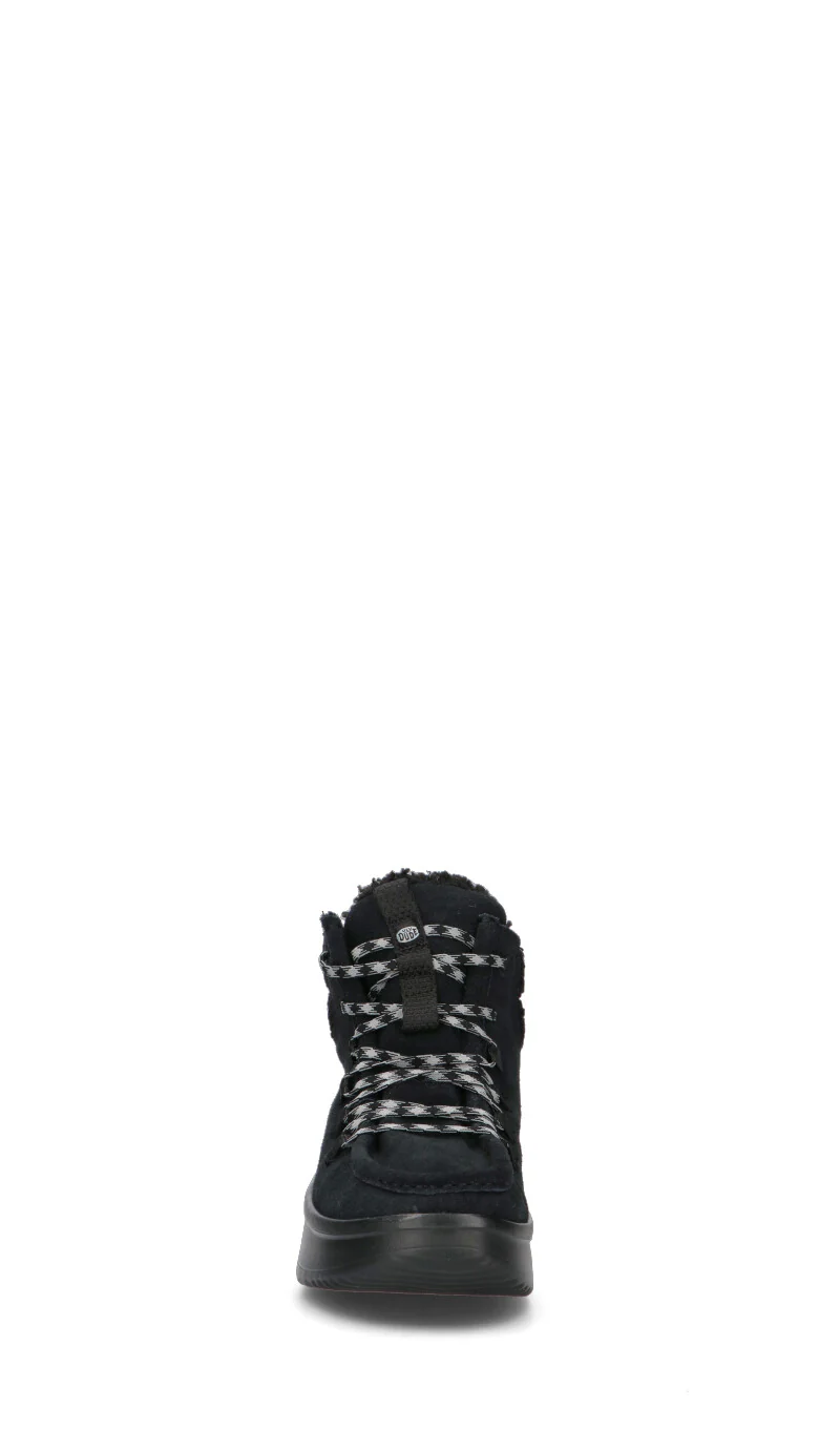 HEY DUDE Polacco donna nero in suede - Image 3