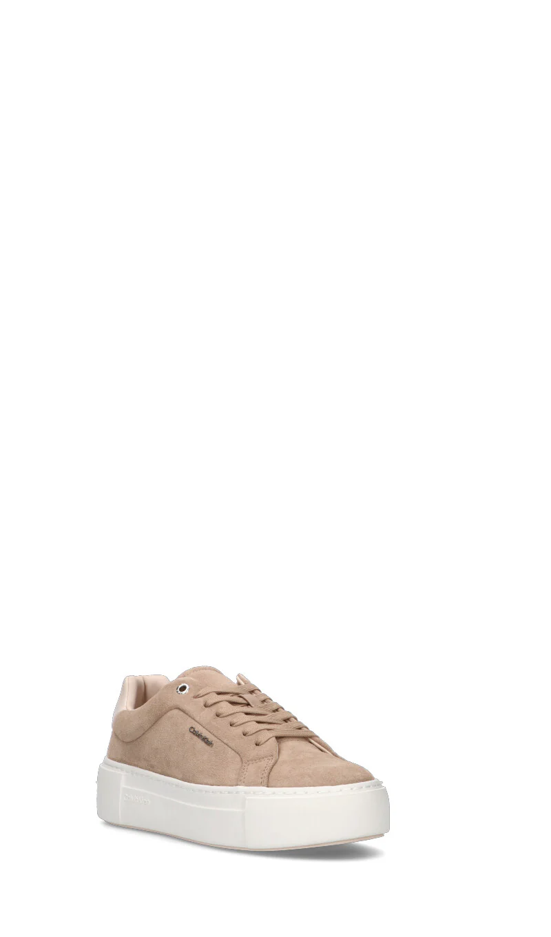 CALVIN KLEIN Sneaker donna taupe in suede - Image 2