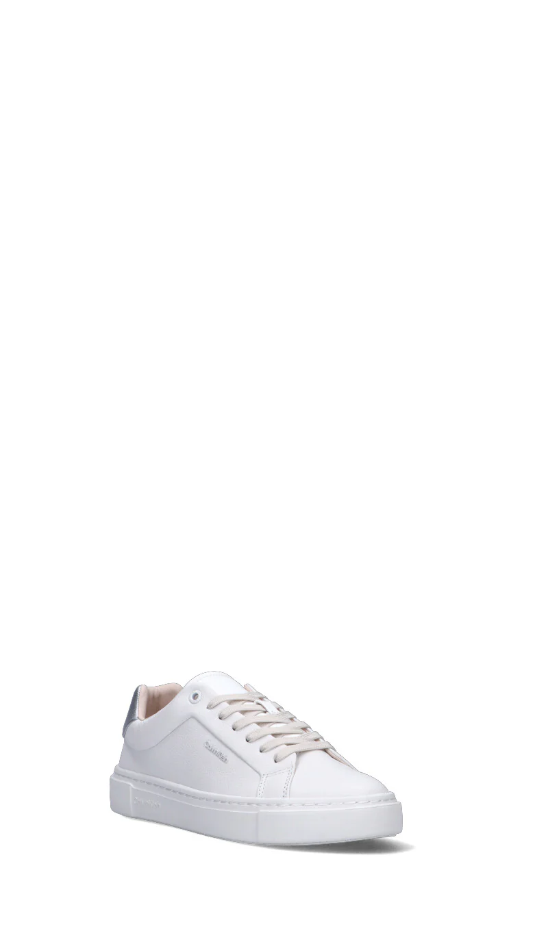 CALVIN KLEIN Sneaker donna bianca/argento in pelle - Image 2