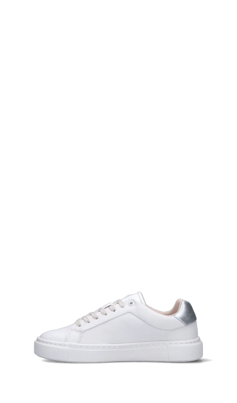 CALVIN KLEIN Sneaker donna bianca/argento in pelle - Image 4